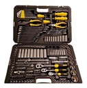 Juego Bocallaves Encastre 1/4”-3/8”-1/2” con Llaves Combinadas y Alicates Stanley Racing x 150 unidades Milimetrico