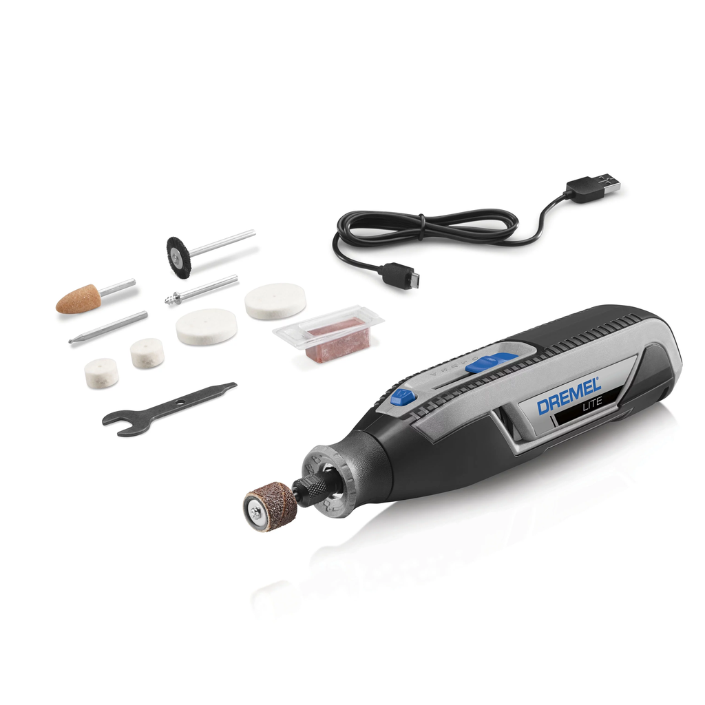 Minitorno Dremel 7760-N/10 3.6V con 10 Accesorios