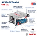 Sierra de Banco Bosch GTS 10 J 1800W 10”