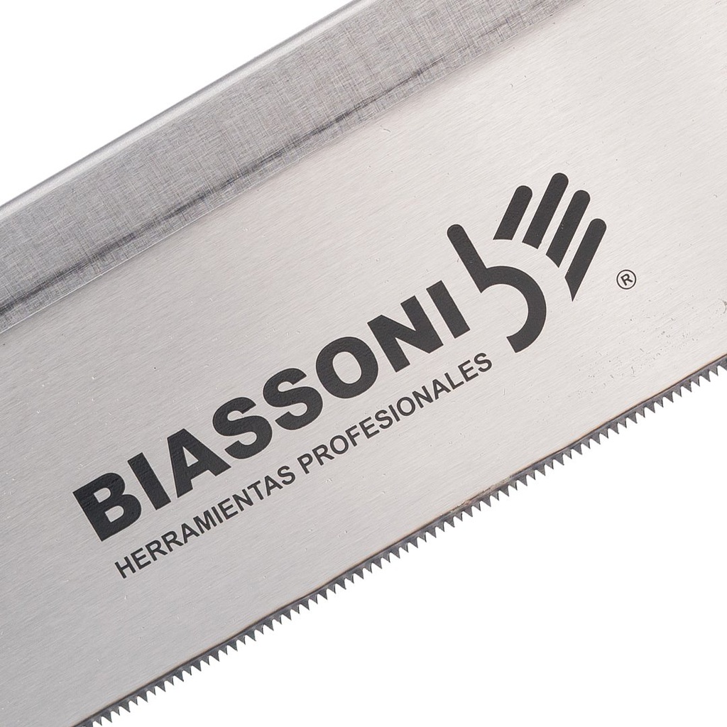Serrucho Biassoni Carpintero Costilla -Afilados Mango Monocomponente 10" 250MM