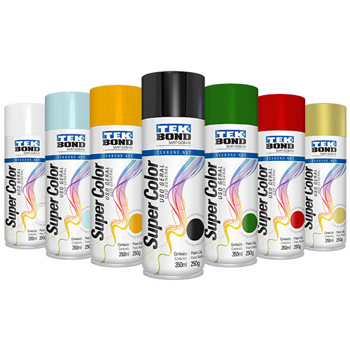 Pintura en Aerosol Super Color Acrilica Tek Bond x 350ml/250grs Color Verde Oscuro @