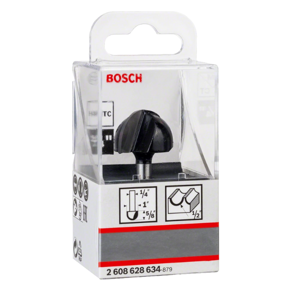 Fresa Bosch  Media Caña 1"