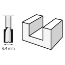 Fresa Dremel  Recta 1/4"