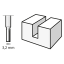 Fresa Dremel  Recta 1/8"