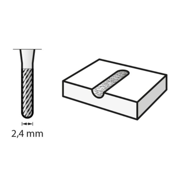 Fresa Dremel  Recta Carburo De Tungsteno 3/32" (9904)