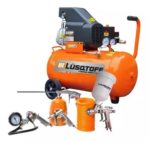 Compresor Lusqtoff 2.5HP 50Lts con Kit #