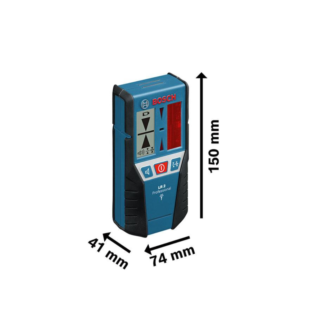 Receptor de Laser Bosch LR 2 para GLL 2-80/GLL 3-50 de 5 a 80mts