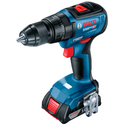 Taladro Atornillador Bosch con Percutor GSB 18V-50 18V 2AH Sin Carbones Mandril Metalico con 2 Baterias y Cargador 