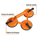 Ventosa de aluminio Truper para Vidrio 3 sopapas
