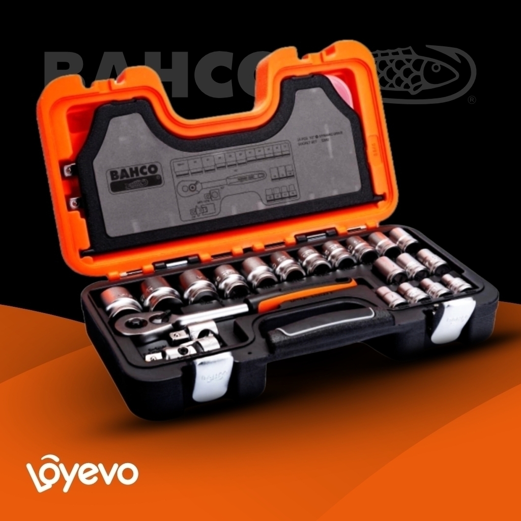 Juego Bahco  Bocallaves Y Accs ½" - 24pzas