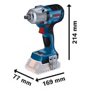 Llave Impacto Inalambrica Bosch GDS 18V-450 PC