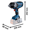 Llave Impacto Inalambrica Bosch GDS 18V-1600 HC 3/4"