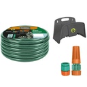 Rollo Manguera Riego Tramontina 25 mts con Soporte