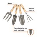Juego de 4 herramientas Truper para jardín