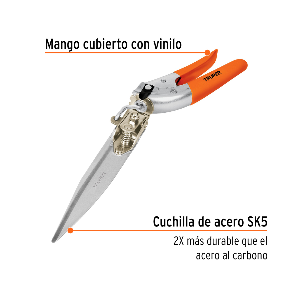 Tijera Truper domestica 13" para poda de cesped 