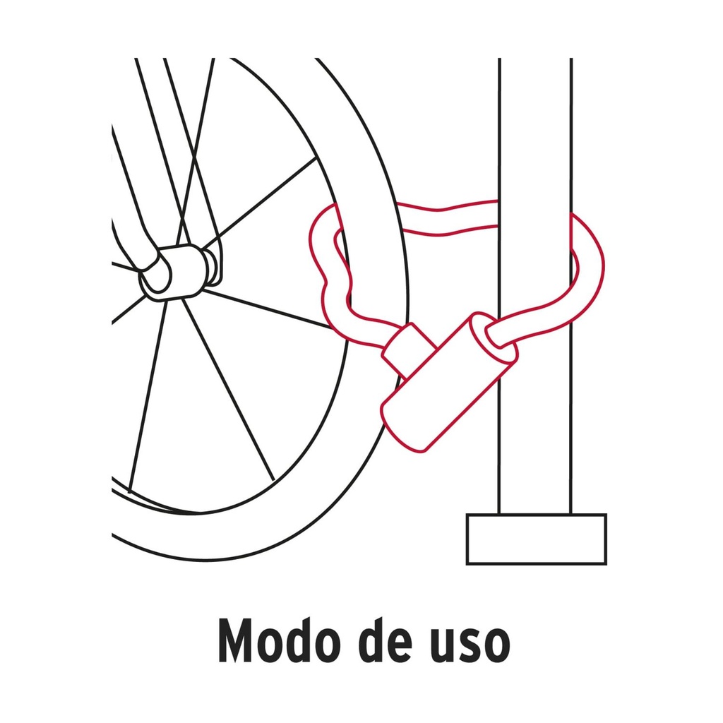 Candado Hermex con cadena forrada de 10 mm 