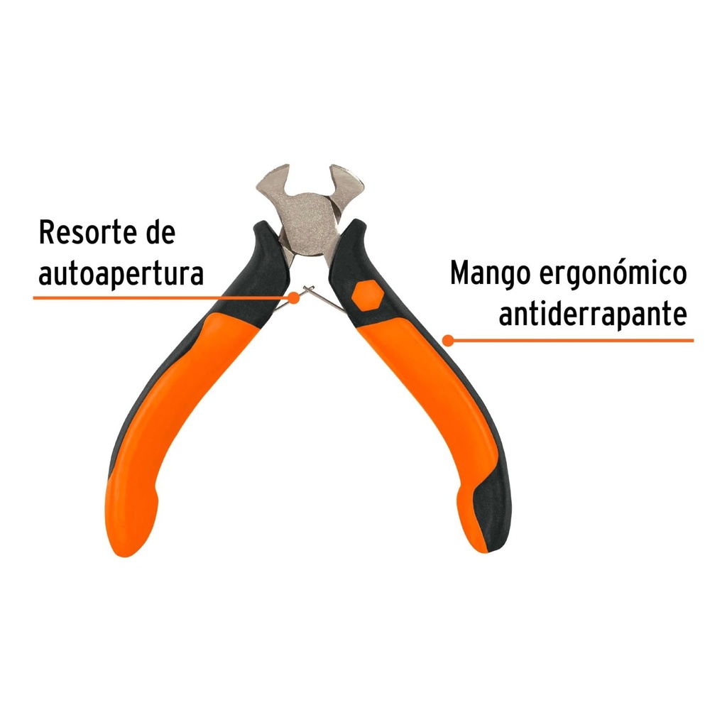 Mini pinza Truper tipo tenaza 4" mango Comfort Grip  