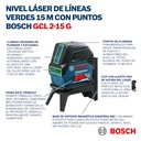 Nivel Laser Bosch GCL 2-15 Green Professional