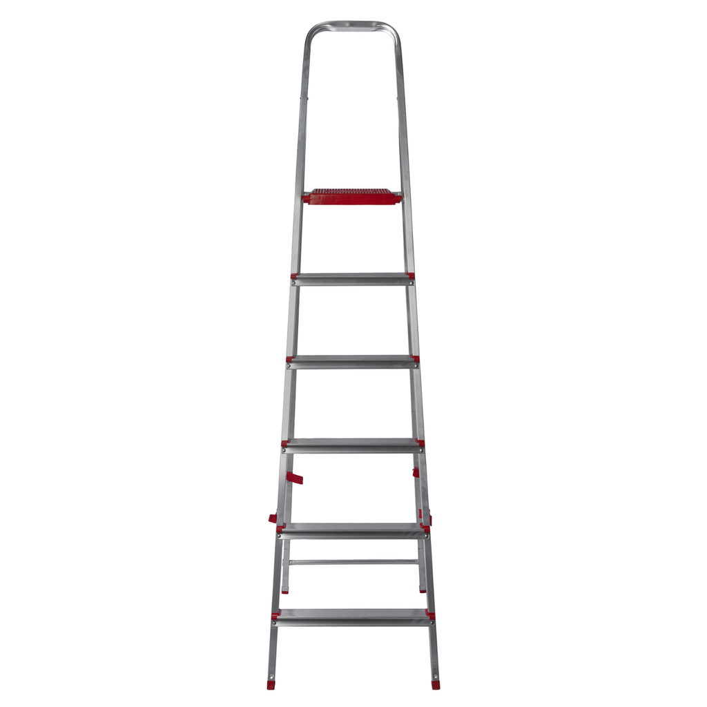 Escalera Plegable Aluminio Lusqtoff 6 Escalones