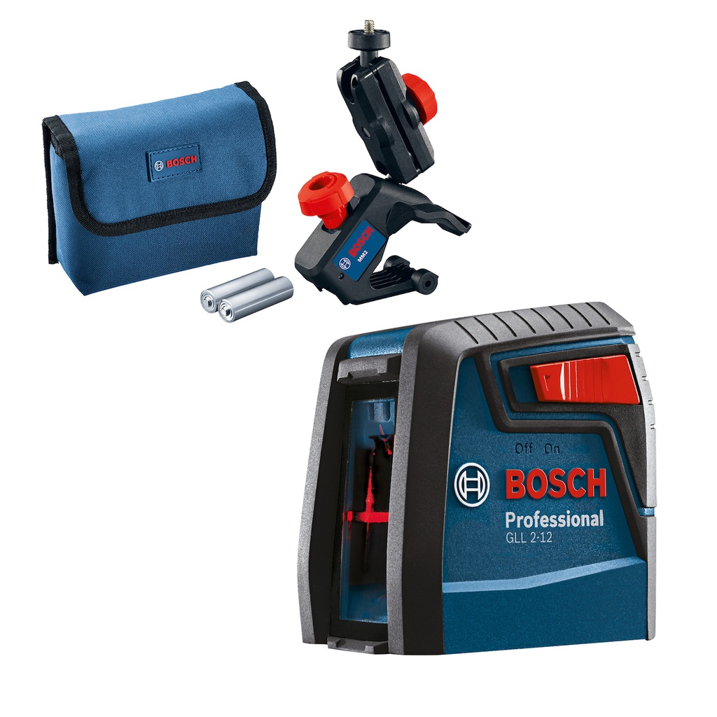 Nivel Laser Autonivelante Bosch GLL 2-12 12mts Luz Roja 
