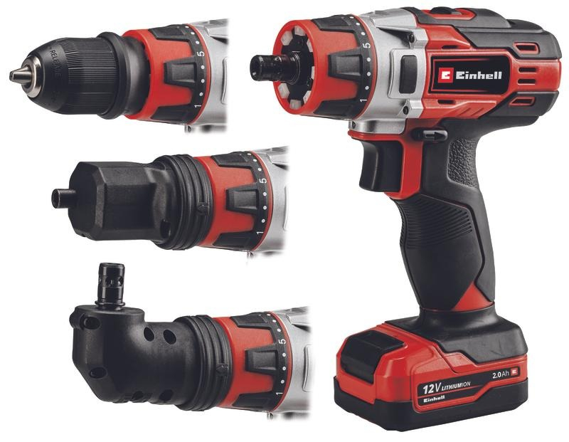 Taladro inalámbrico kit Einhell TE-CD 12/1 3X-Li (1x2,0 Ah)