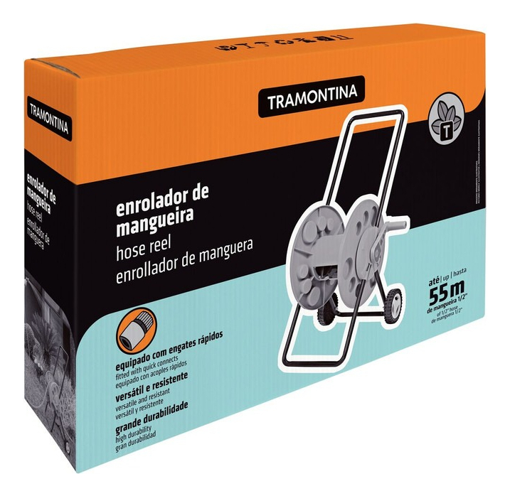 Enrrollador de Manguera Tramontina con Ruedas