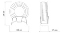 Rollo Manguera Riego Tramontina 25 mts con Soporte