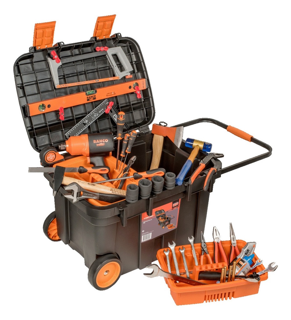 Caja De Herramientas Bahco 4750ptbw67 De Plástico Con Ruedas