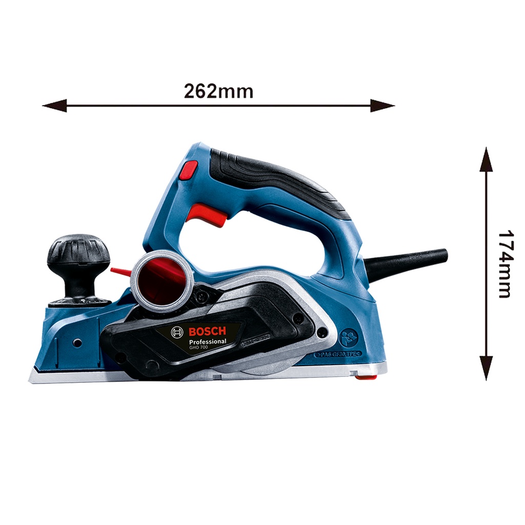 Cepillo Bosch GHO 700 700W 0-2.6mm 