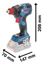 Llave De Impacto A Bateria Bosch Gdx 180-li Sin Bat Ni Carg.