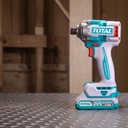 Atornillador de Impacto 20V 1/4" Inalambrico + Doble Batería + Maletín Total TIRLI2028-4