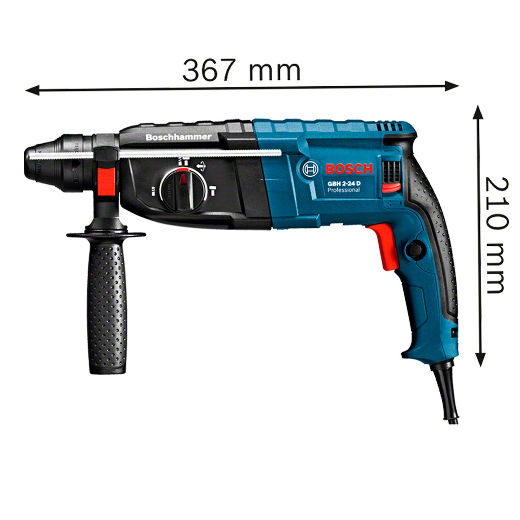 Rotomartillo SDS PLUS Bosch GBH 2-24 D 800W 2.7J 2.8kgs V.V. 