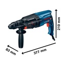 Rotomartillo SDS PLUS Bosch GBH 2-26 DRE 800W 2.7J 2.7kgs V.V. 