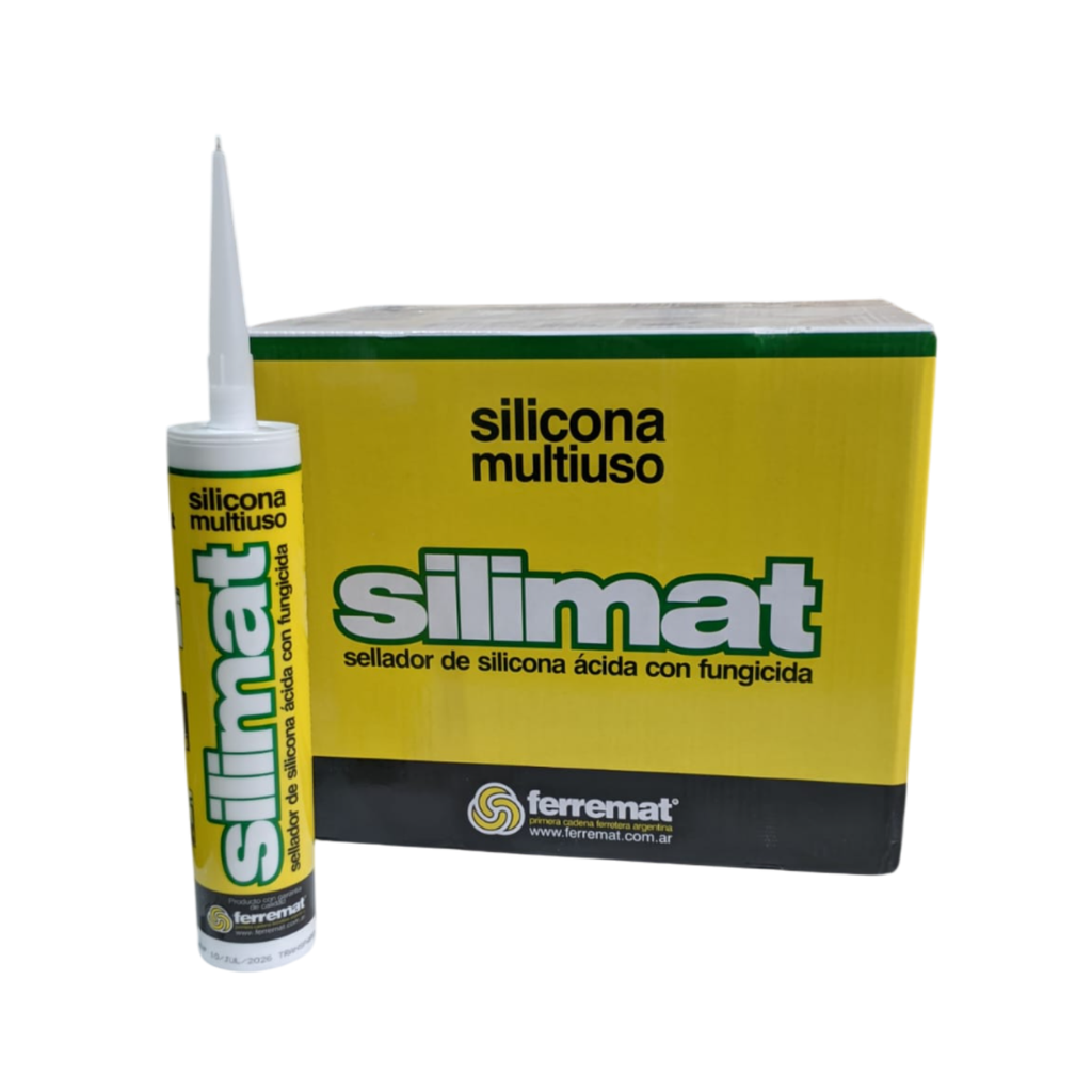 Sellador de Silicona Universal Silimat Transparente x 310grs