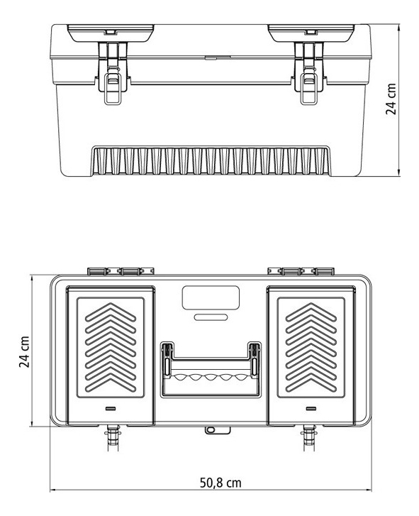 Caja Porta Herramientas Plastica 20 Tramontina