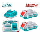 Combo Total Llave de Impacto TIWLI20401 + Kit Bateria y Cargador TFBCPK1222-4