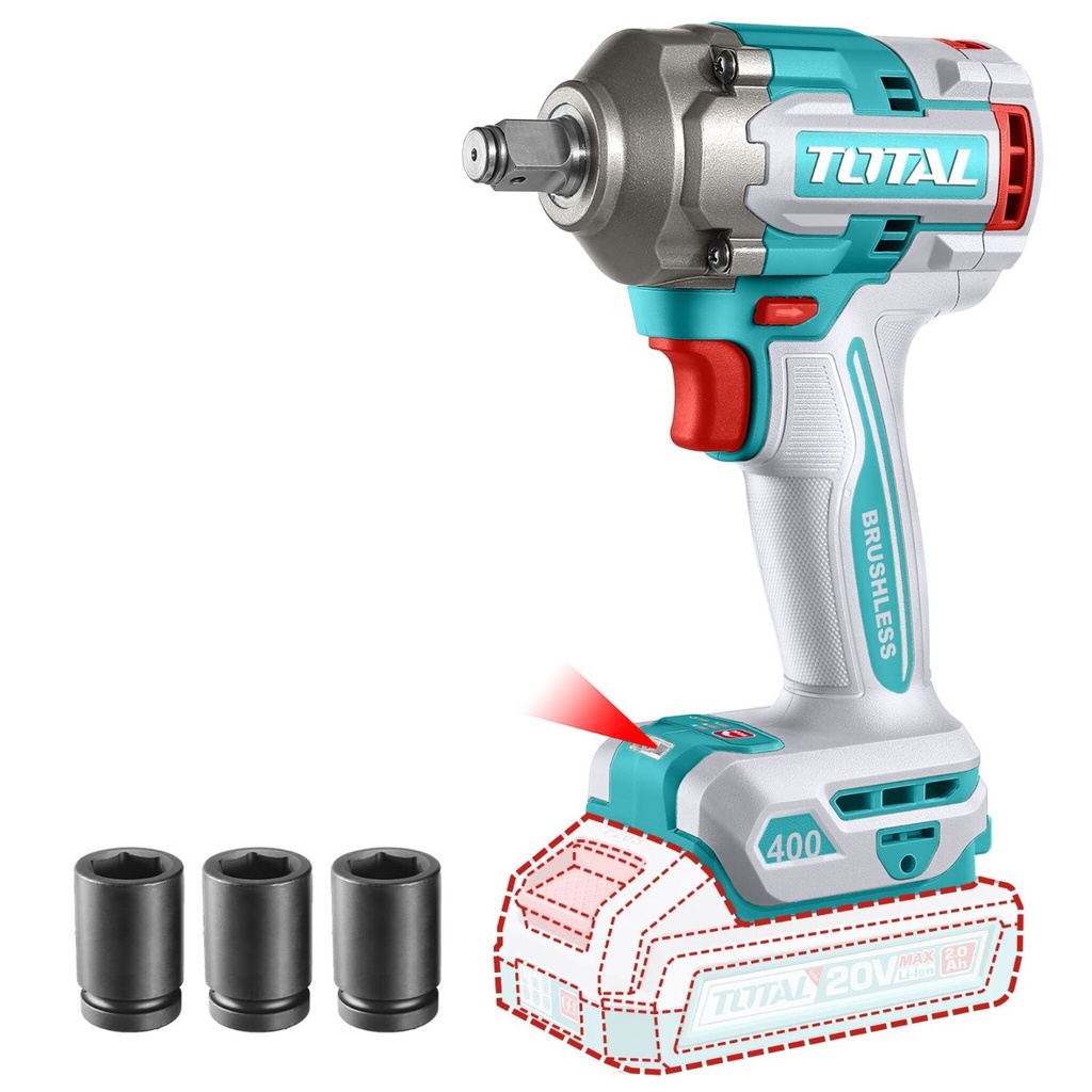 Combo Total Atornillador TIDLI20668-4 + Llave de Impacto TIWLI20401