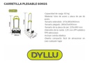 Carretilla Plegable 60Kgs DYLLU DTWB9A06