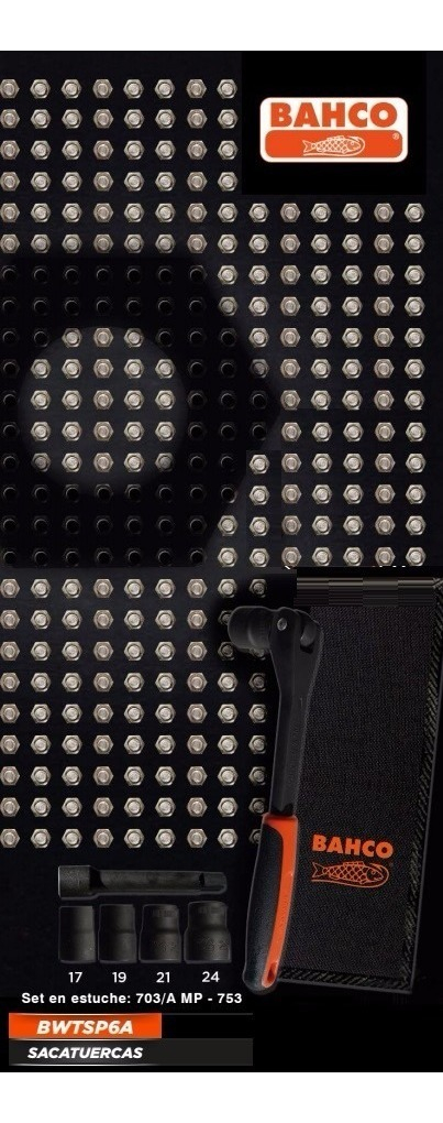Set Sacatuercas Bahco con Estuche