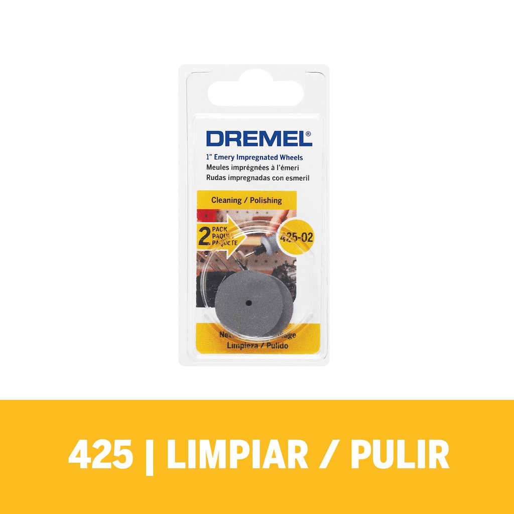 Disco De Pulir Dremel  425 c/esmeril 1" 2PZ  