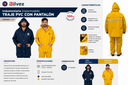 Traje de Lluvia PVC Chaqueta y Pantalon c/reflectivo
