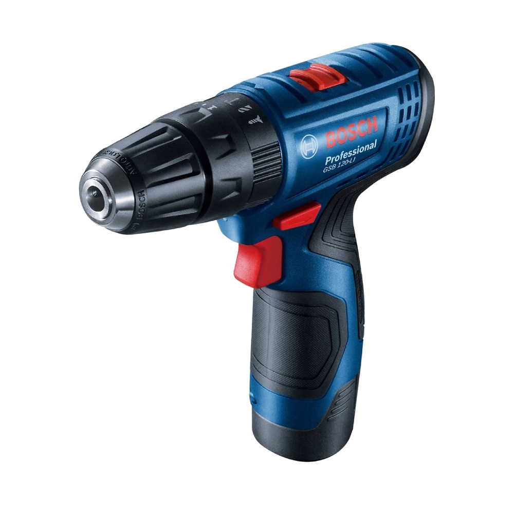 Taladro Atornillador Percutor Bosch GSB 120-LI 12V con 2 baterias y cargador
