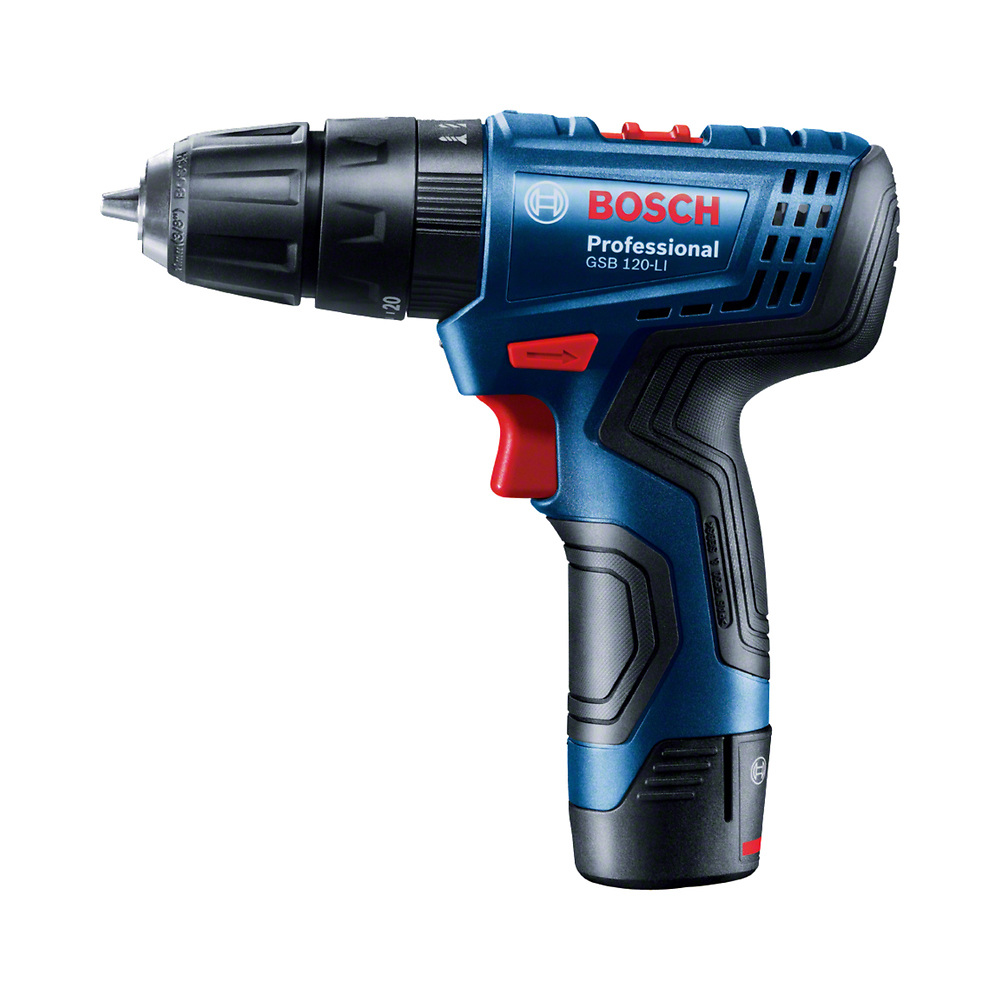 Taladro Atornillador Percutor Bosch GSB 120-LI 12V con 2 baterias y cargador