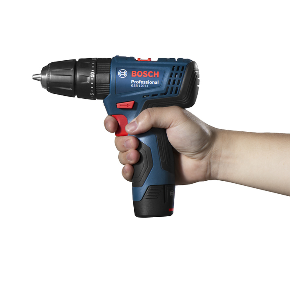 Taladro Atornillador Percutor Bosch GSB 120-LI 12V con 2 baterias y cargador