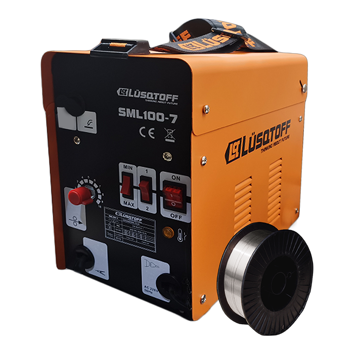 Soldadora Mig Flux 100 Lusqtoff con Rollo de Alambre