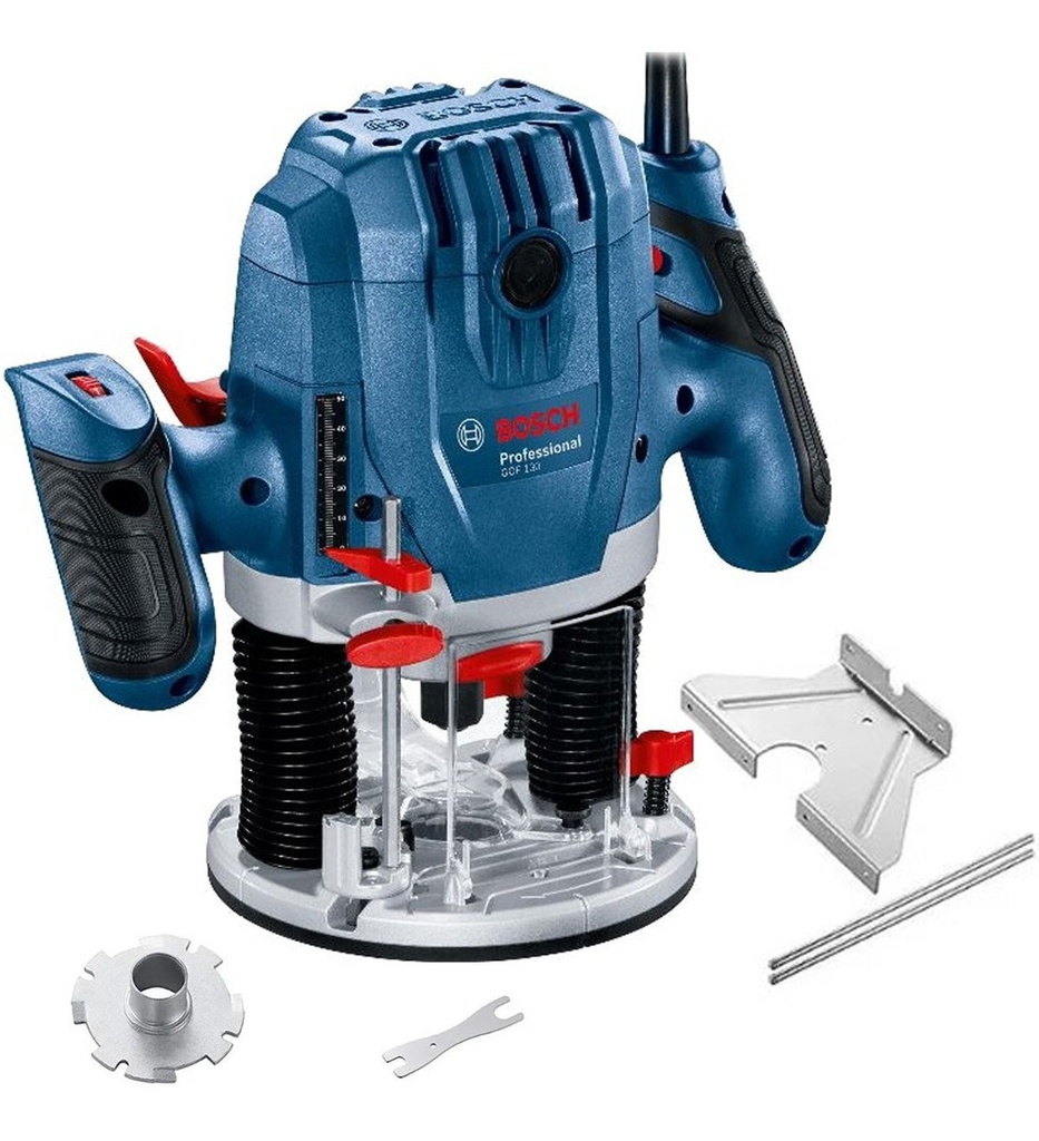 Fresadora Bosch GOF 130 1300W para Eje 6mm y 1/4"