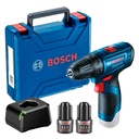 Taladro Atornillador Bosch GSR 120-LI 12V con 2 Baterias Maletin y Cargador