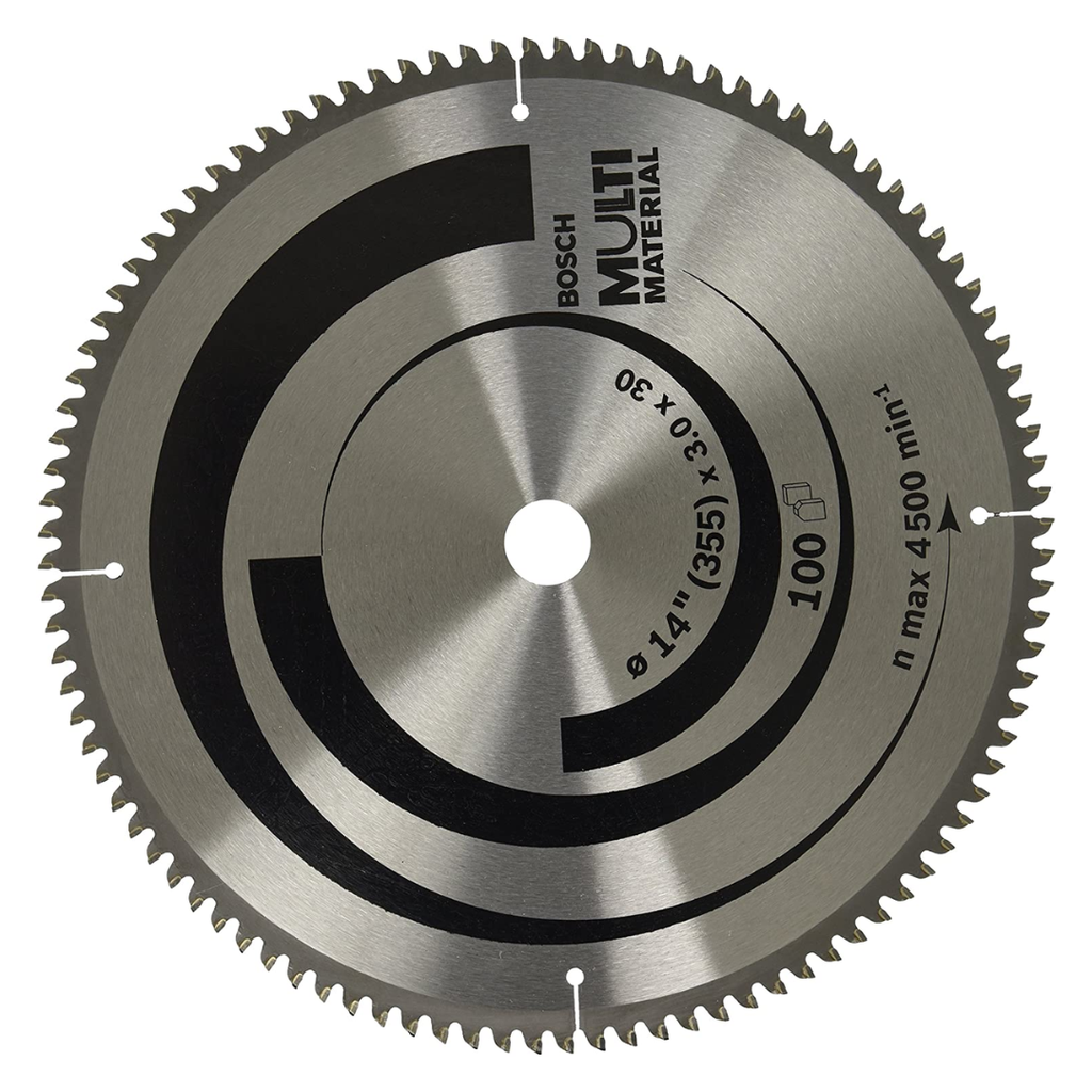 Hoja de Sierra Circular Bosch 14" 100 Dientes Aluminio y Multimaterial
