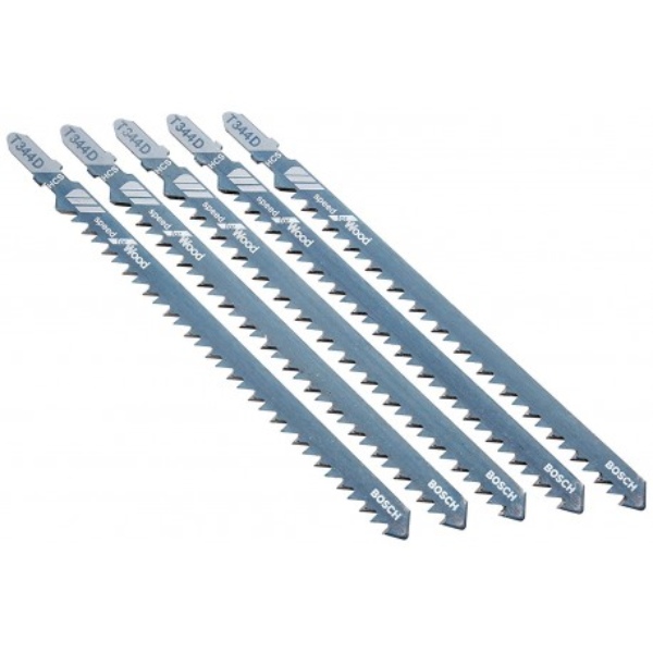 [2608633A34] Hoja Sierra Caladora Bosch T344D x 5u para Madera