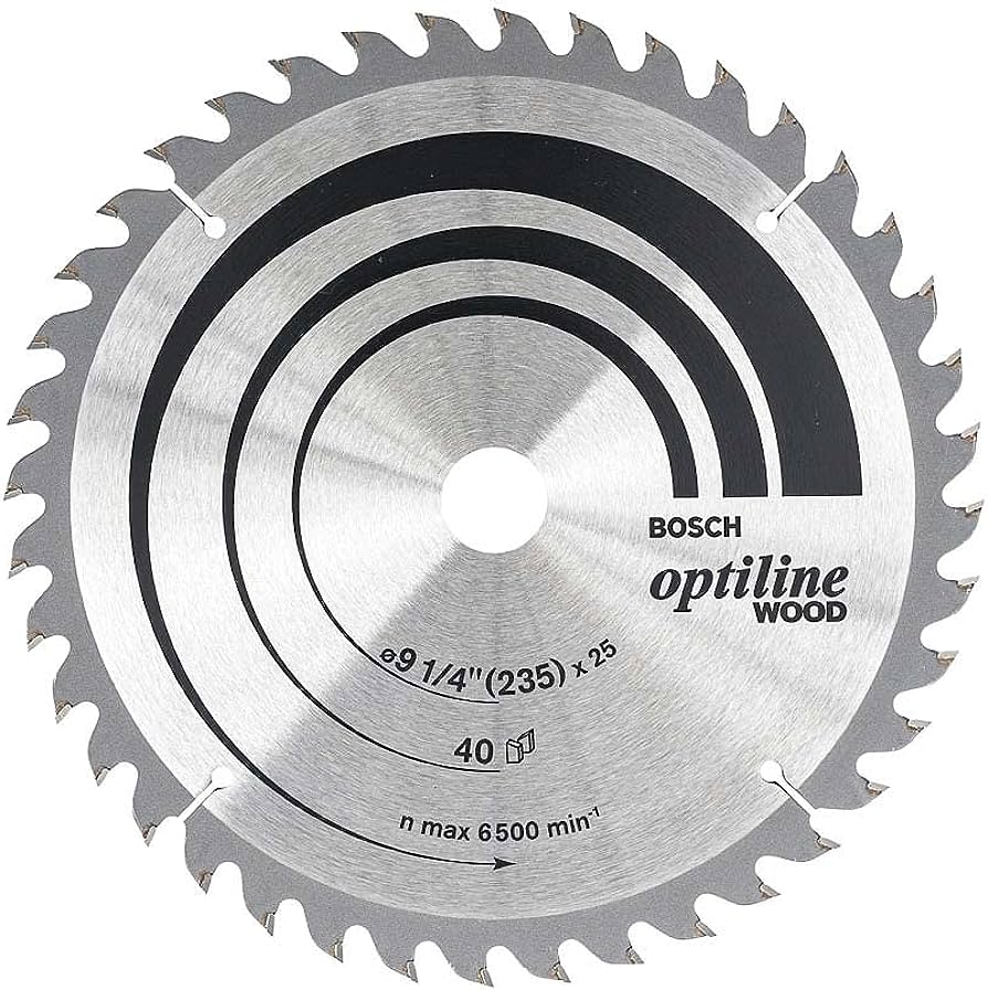 Hoja de Sierra Circular Bosch Optiline 9.1/4" 40 Dientes Madera